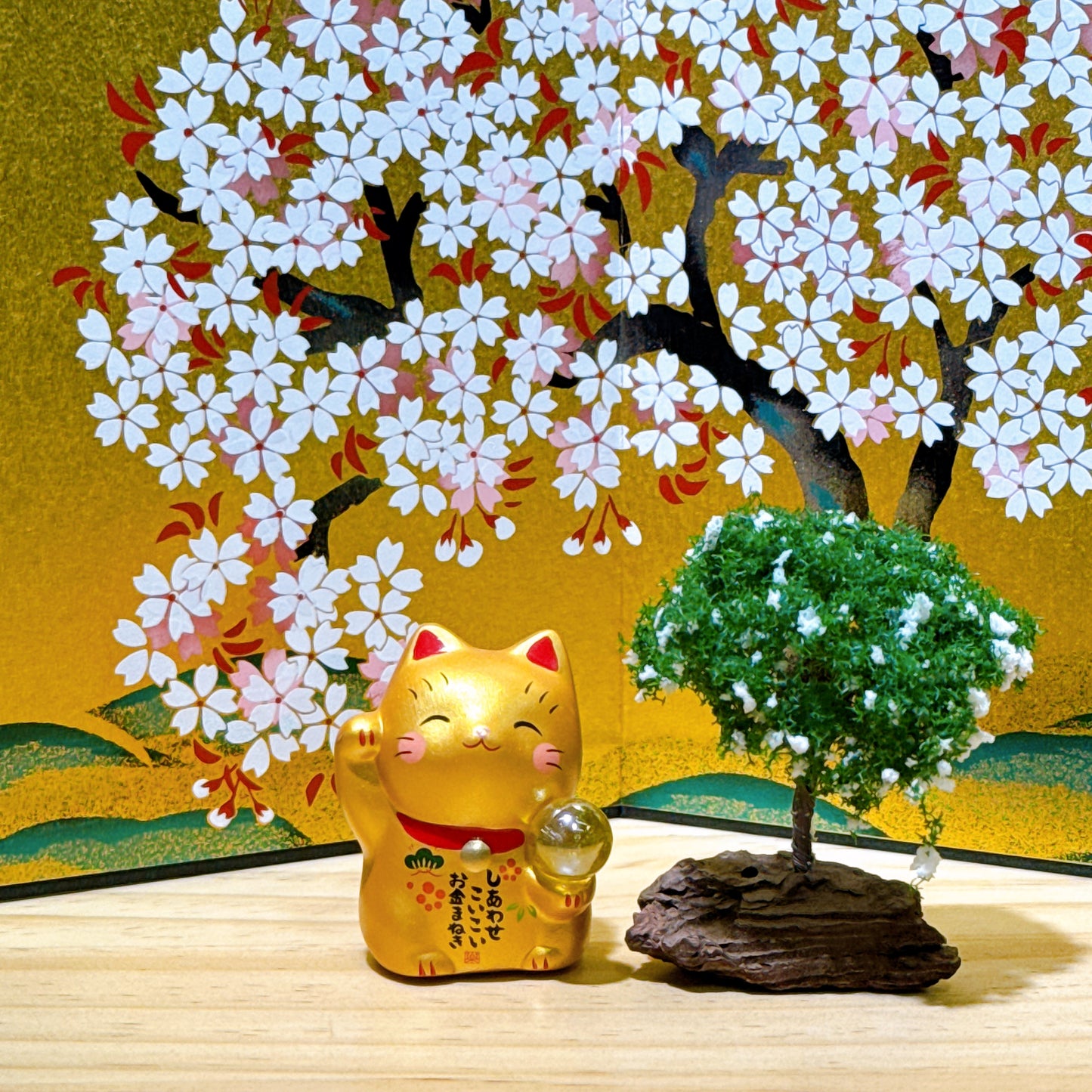 日本招福金運(玉)招財貓