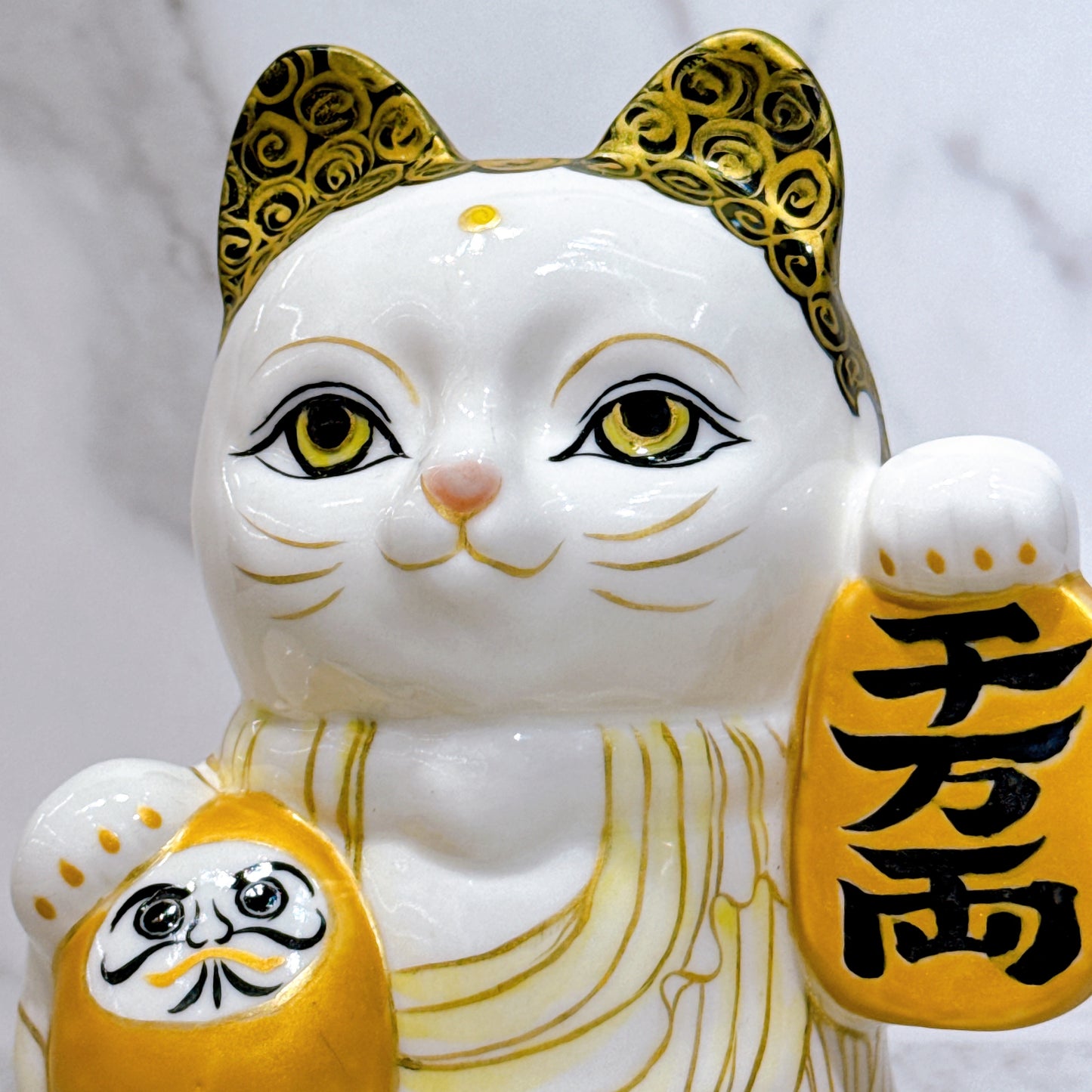 日本清水燒招財貓 達摩 仫繪 佛陀