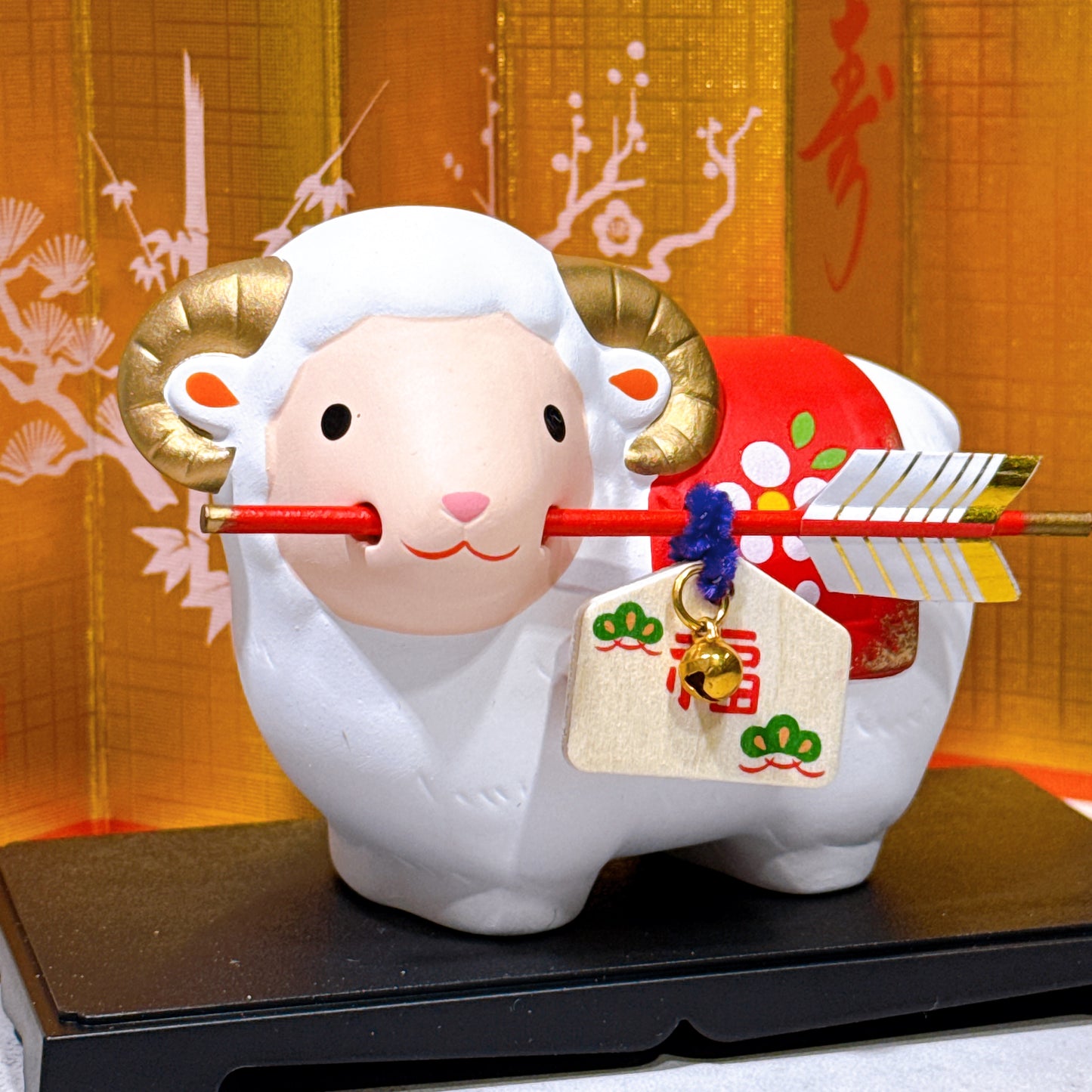 日本錦彩招福羊年 破魔矢付