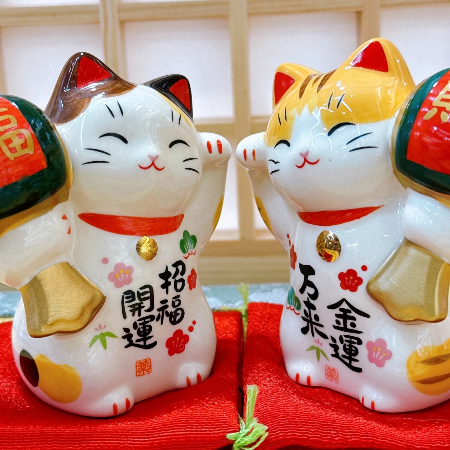 日本金運招福招財貓 槌持