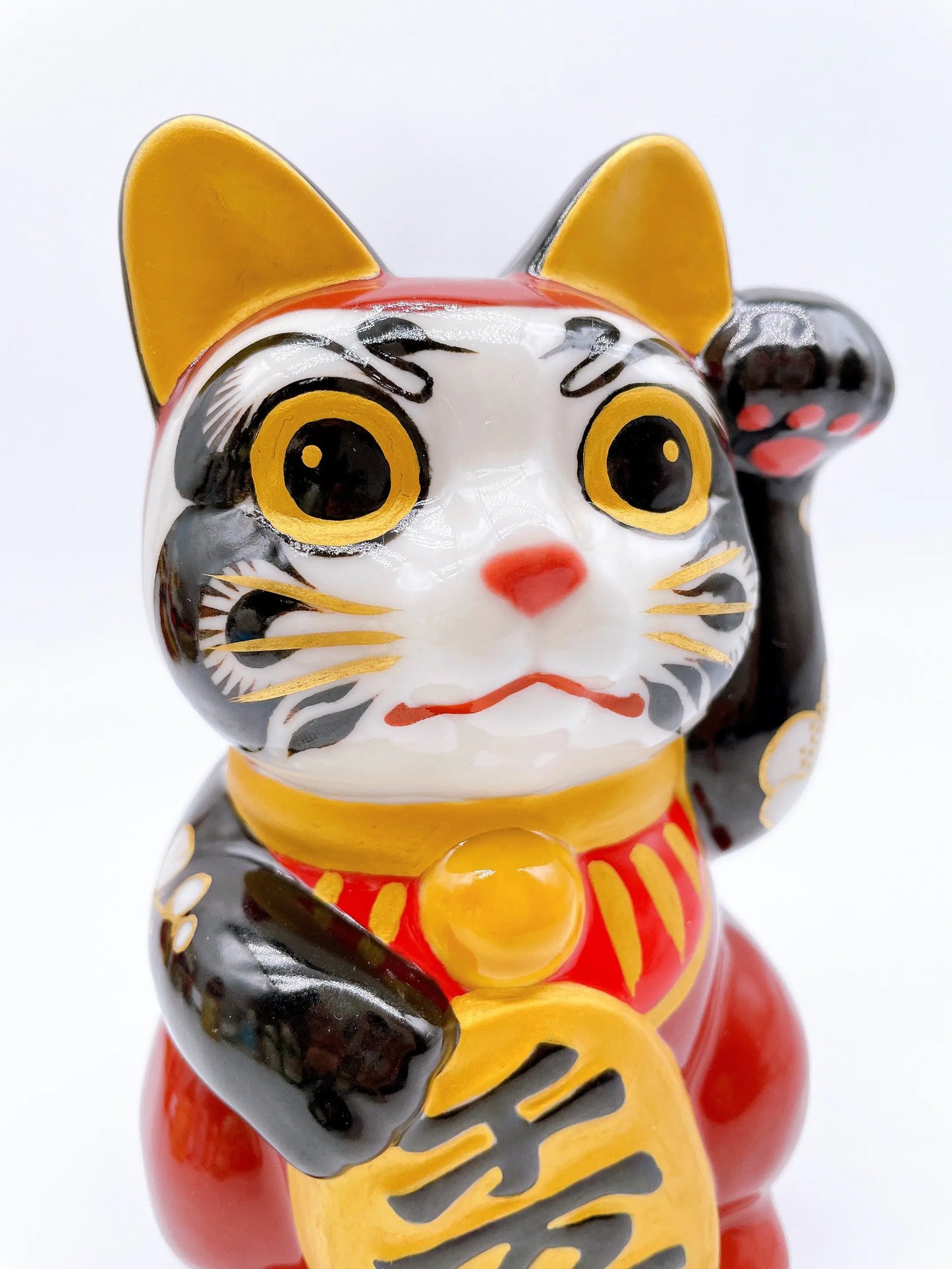 日本清水烧招财猫 达摩 樱