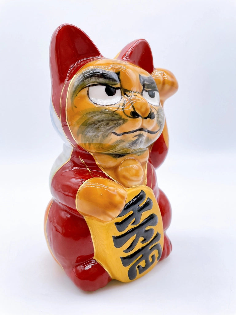 日本清水烧招财猫 达摩大师 富士 鹤