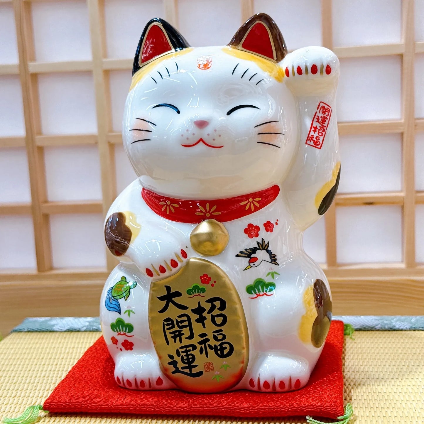 日本彩繪招福大開運招財貓 5號