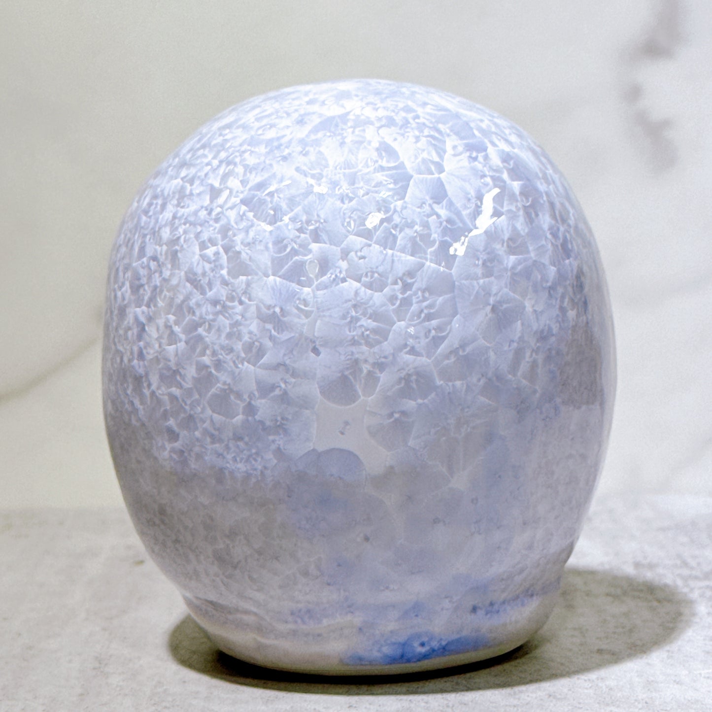 日本清水燒達摩 花結晶 籐 樣 小號
