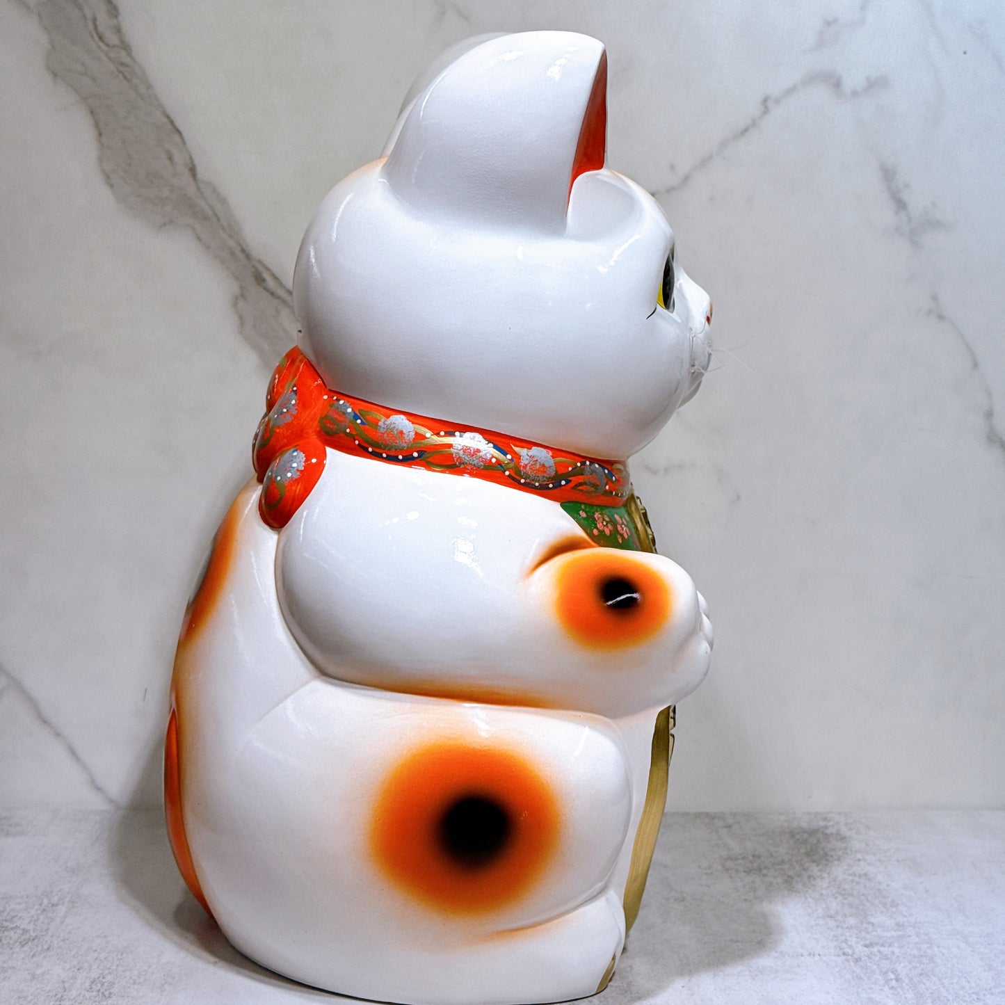 日本常滑雙小判招財貓 13號 左