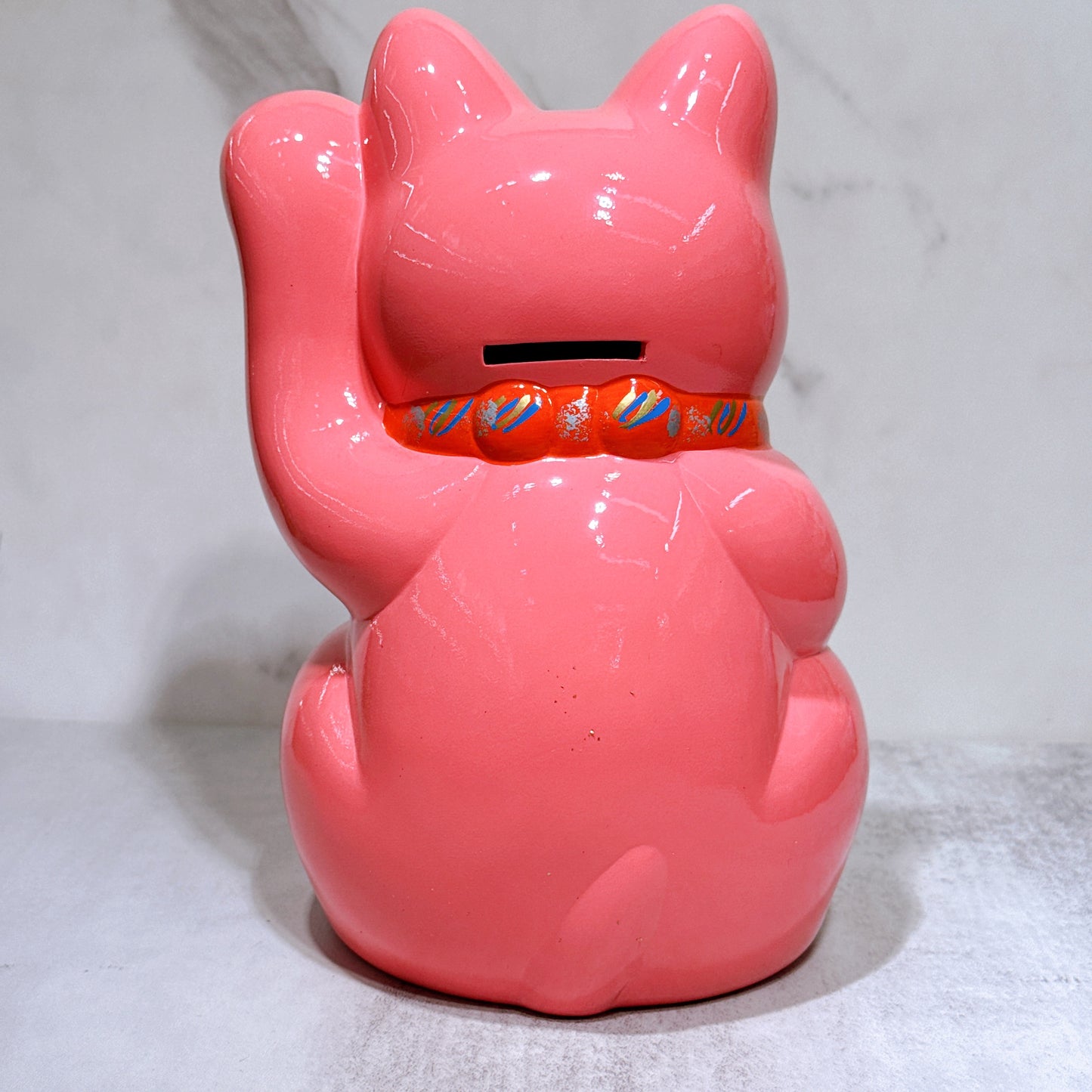 Tokoname Koban (Japanese Bean Curd Cat) No. 8 Cherry Blossom