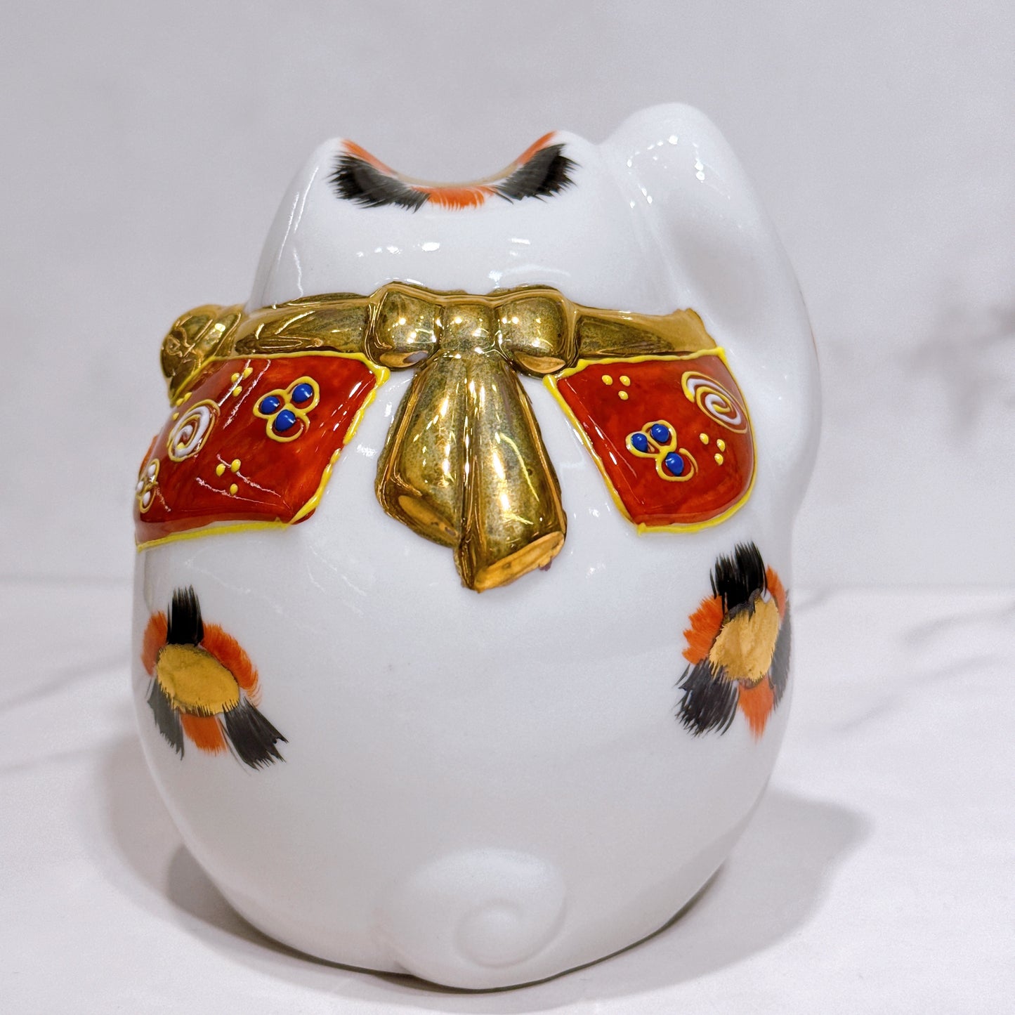 日本九谷燒招財貓 三毛5.5號
