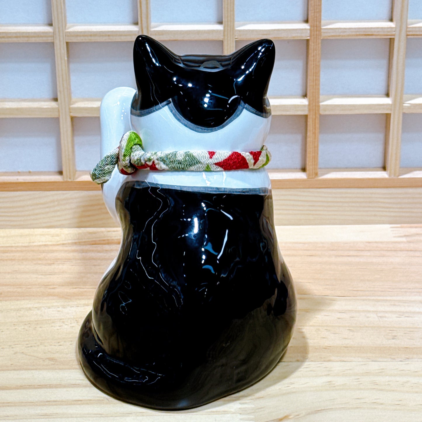 日本招福藥師招財貓 家貓 黑白