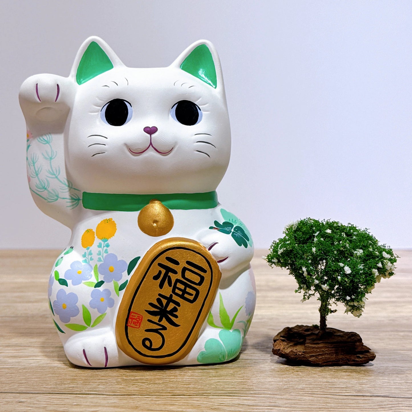 日本谷中堂招財貓 野の花
