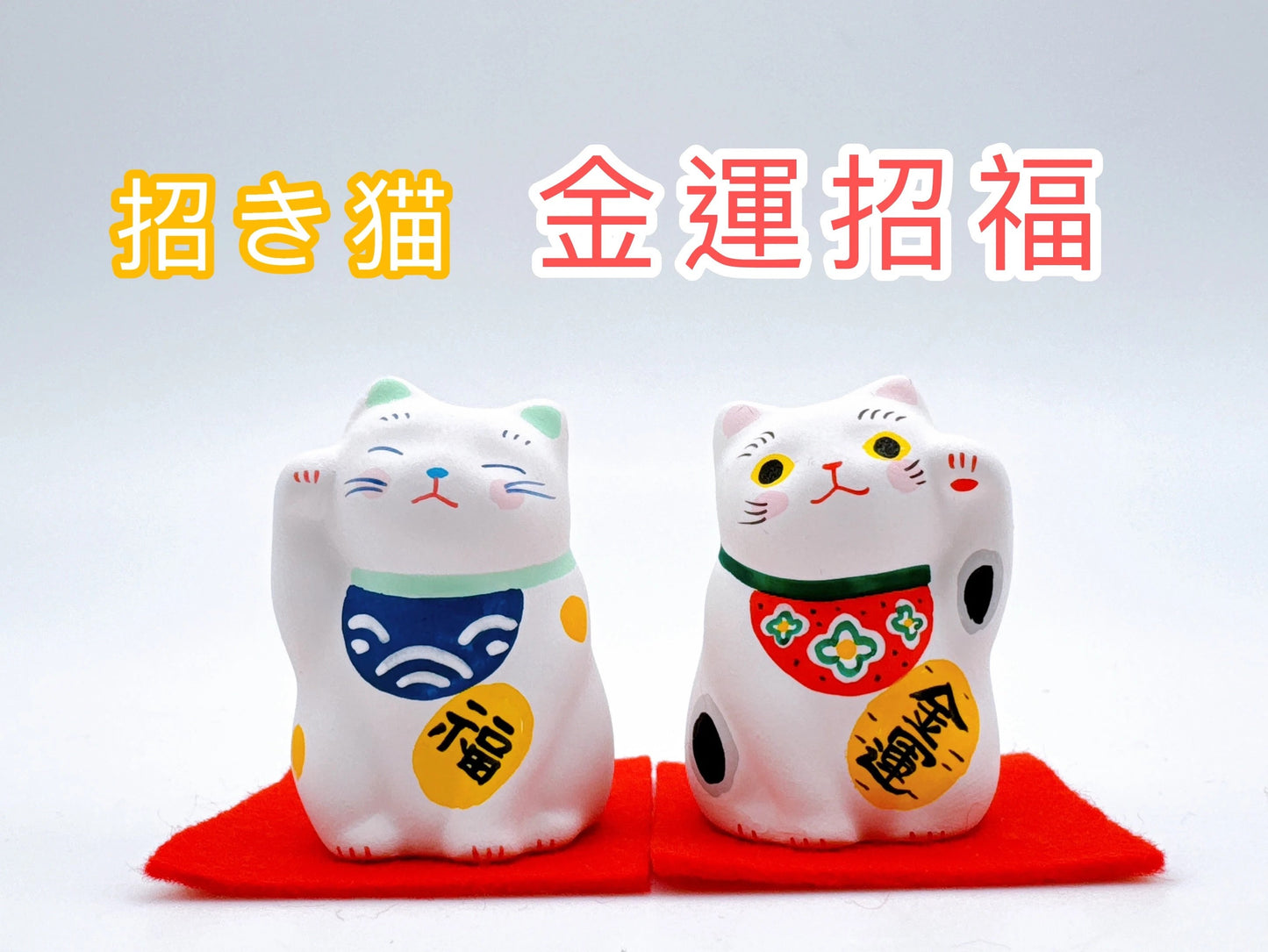 日本谷中堂招財貓 金運招福 套裝
