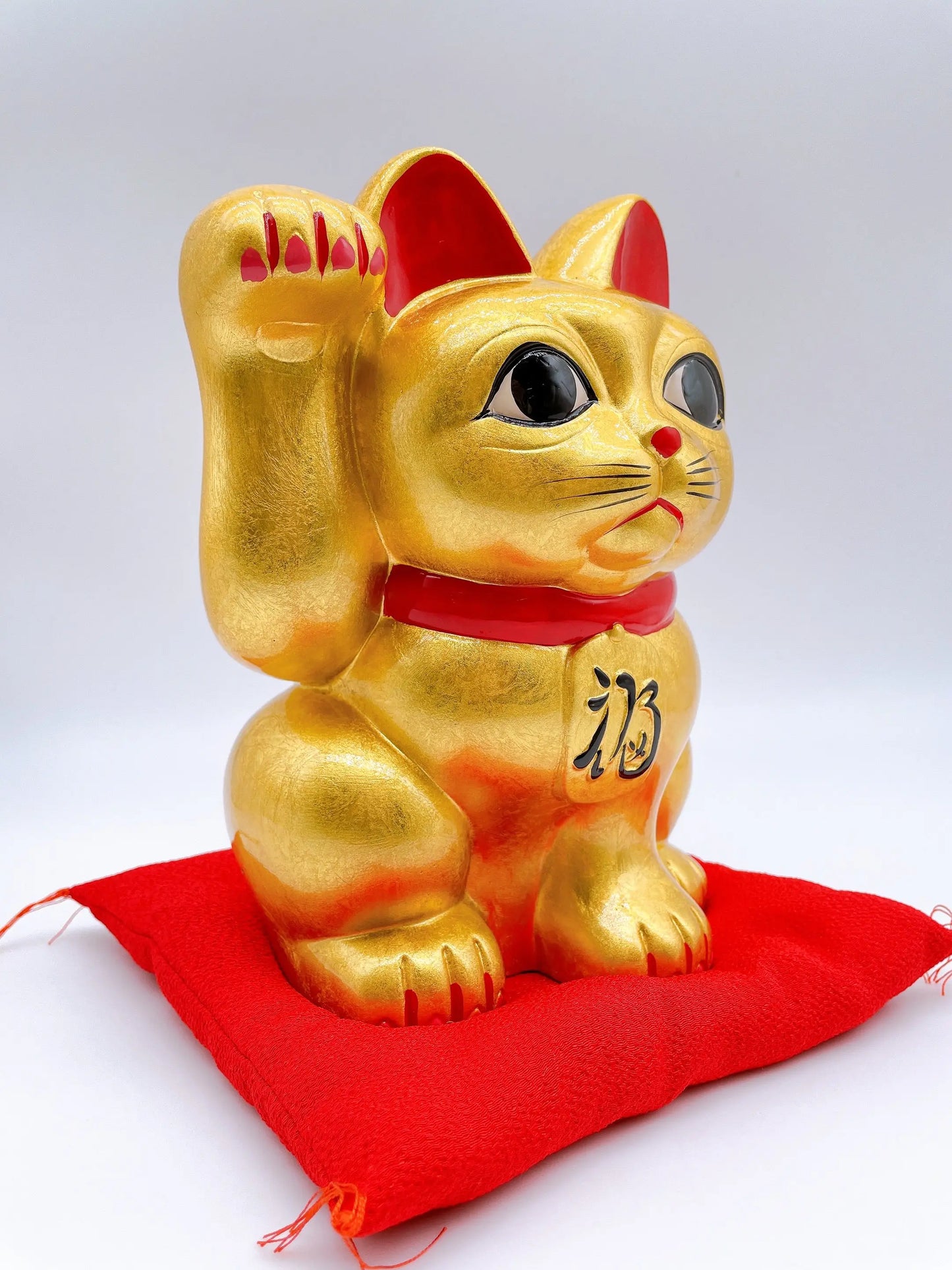 日本金運招福招財貓 金箔 7號