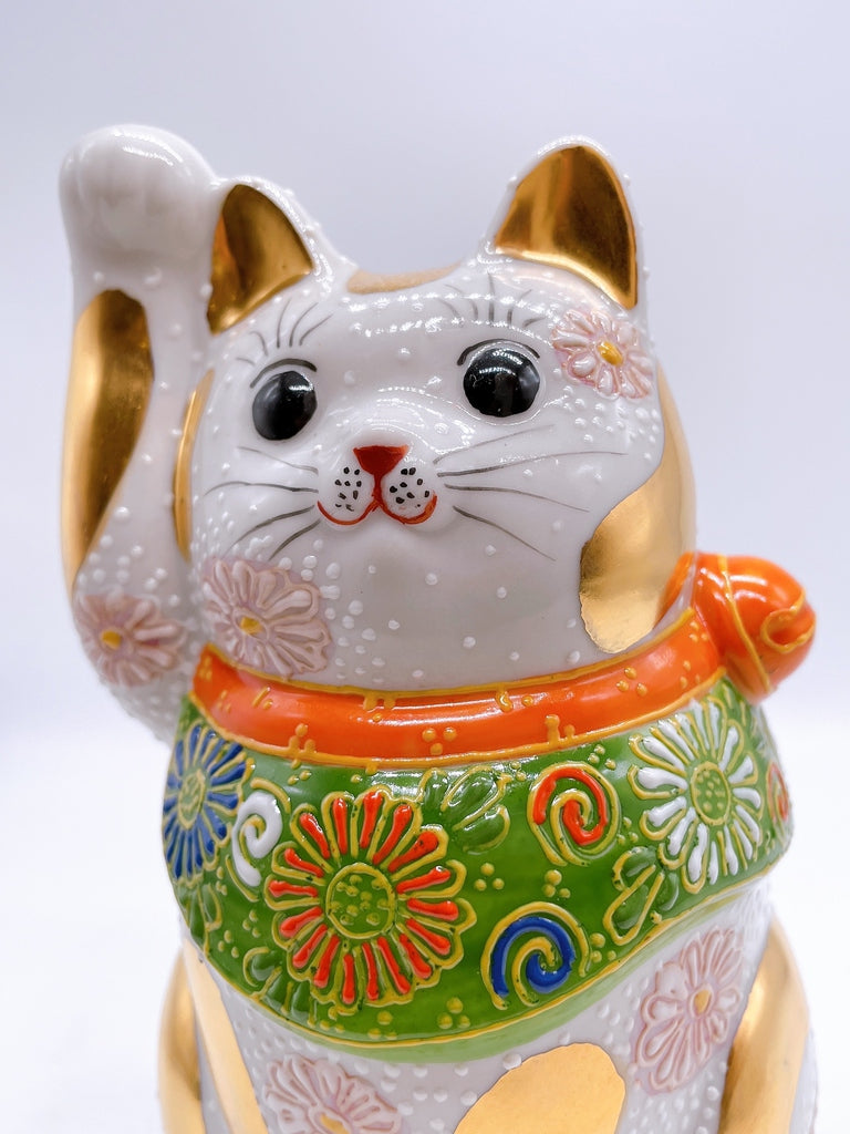 日本九谷燒招財貓 金盛