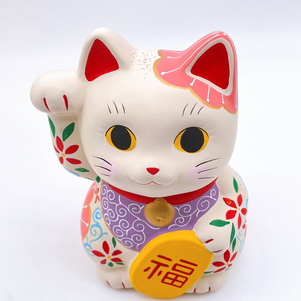 日本谷中堂招財貓 七彩福
