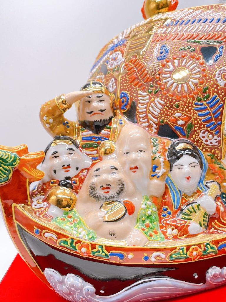 日本九谷燒七福神宝船