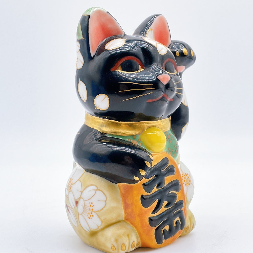 日本清水烧招财猫幽玄樱