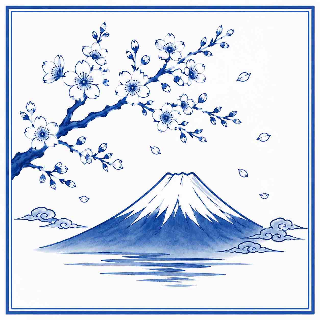 清水燒 染付/青花瓷