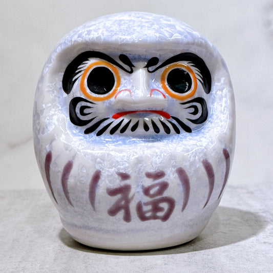 日本清水燒達摩 花結晶 籐 樣 小號