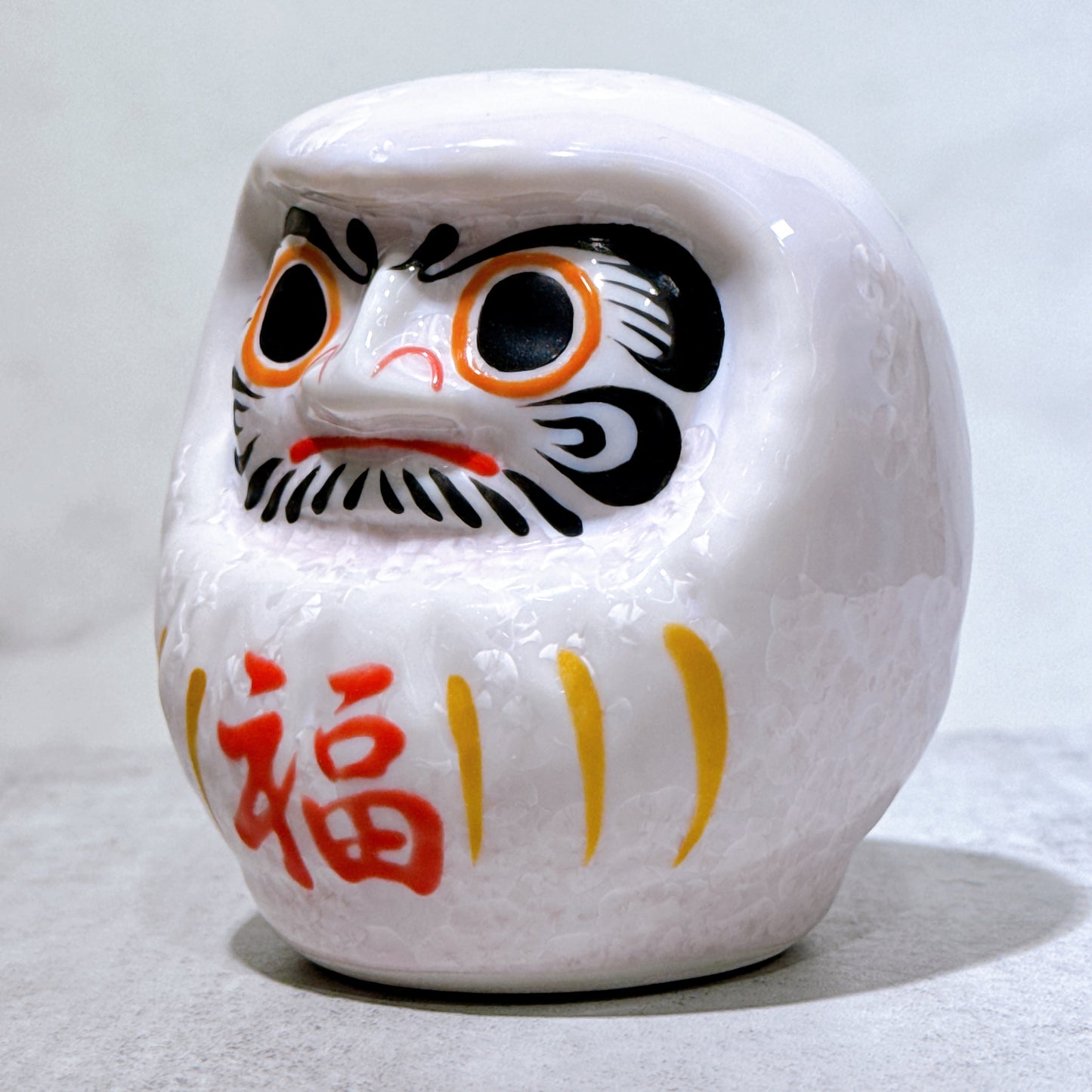日本清水燒達摩 花結晶 桃 樣 小號
