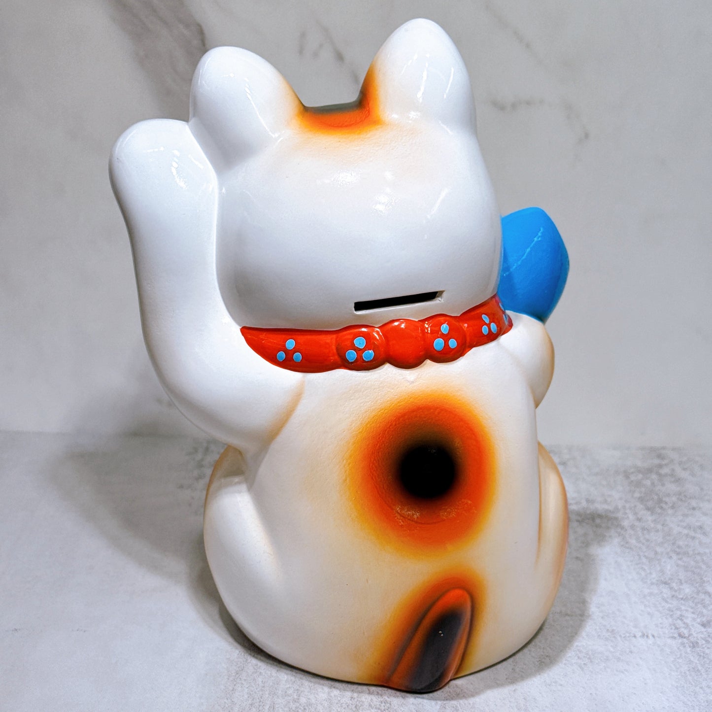日本常滑幸福招財貓 8號 藍