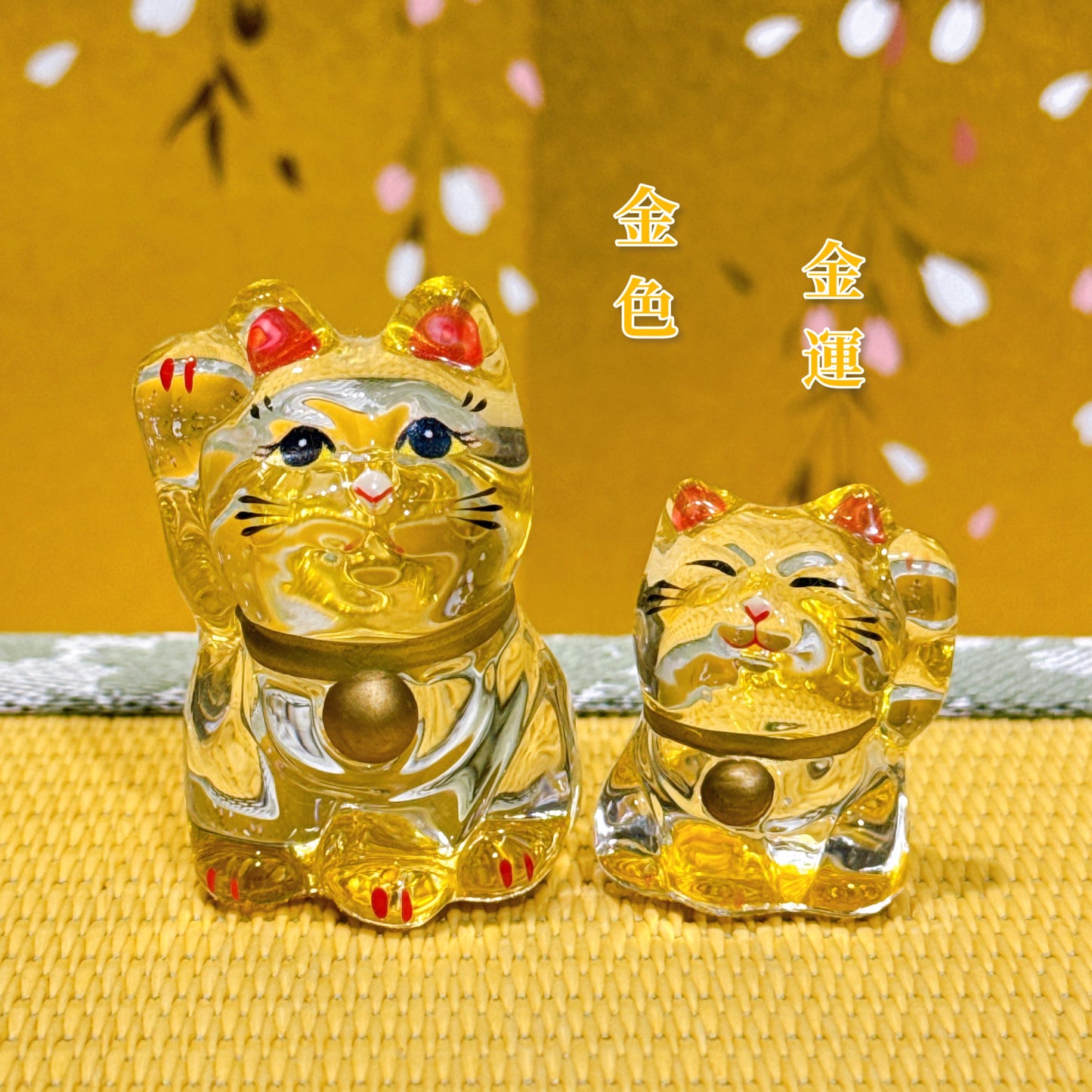 日本瀨戶玻璃招福招財貓