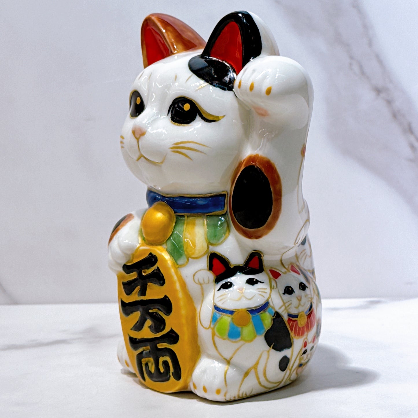 日本清水燒招財貓 仫繪 描貓之樂