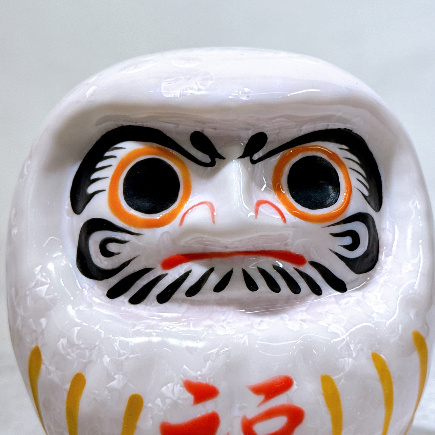 日本清水燒達摩 花結晶 桃 樣 小號