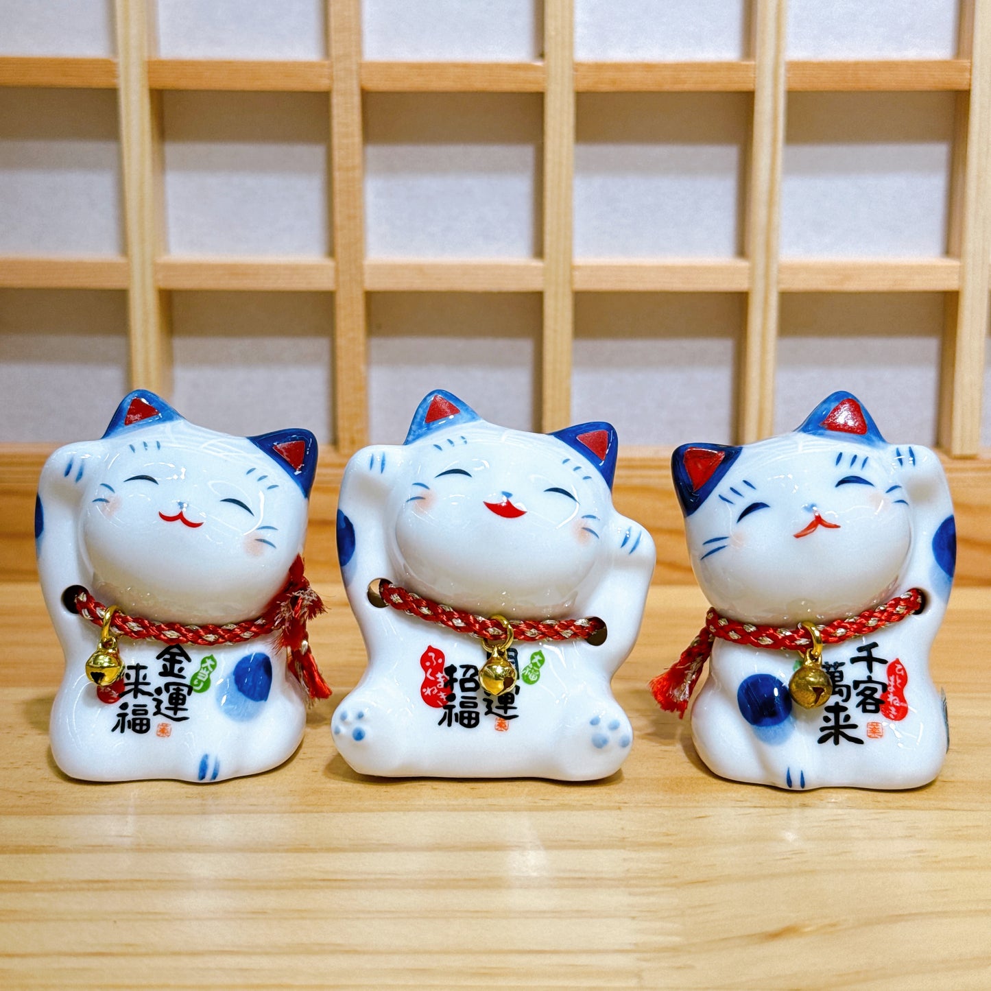 Japanese Fukusho Joyful Cat Frog Tanuki Money Box