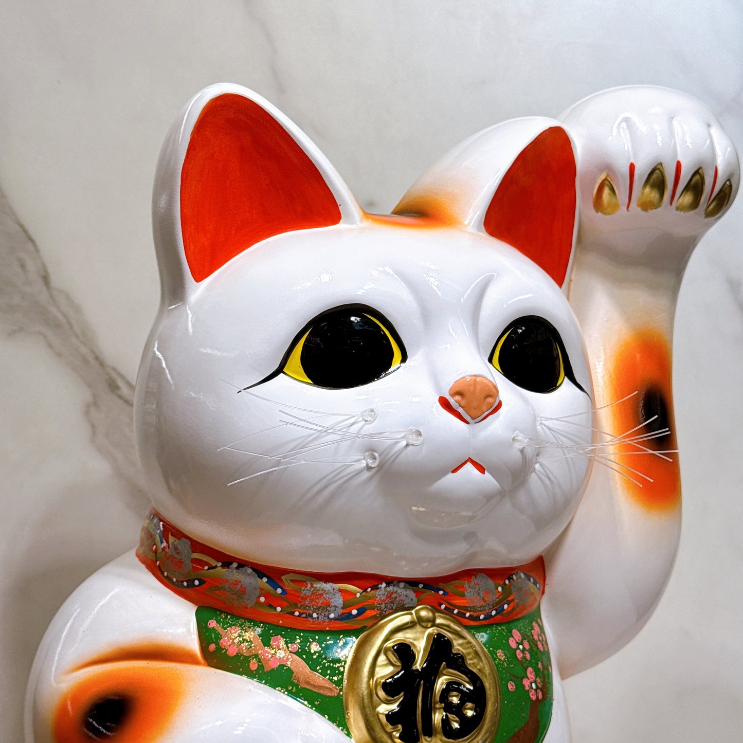 日本常滑雙小判招財貓 13號 左