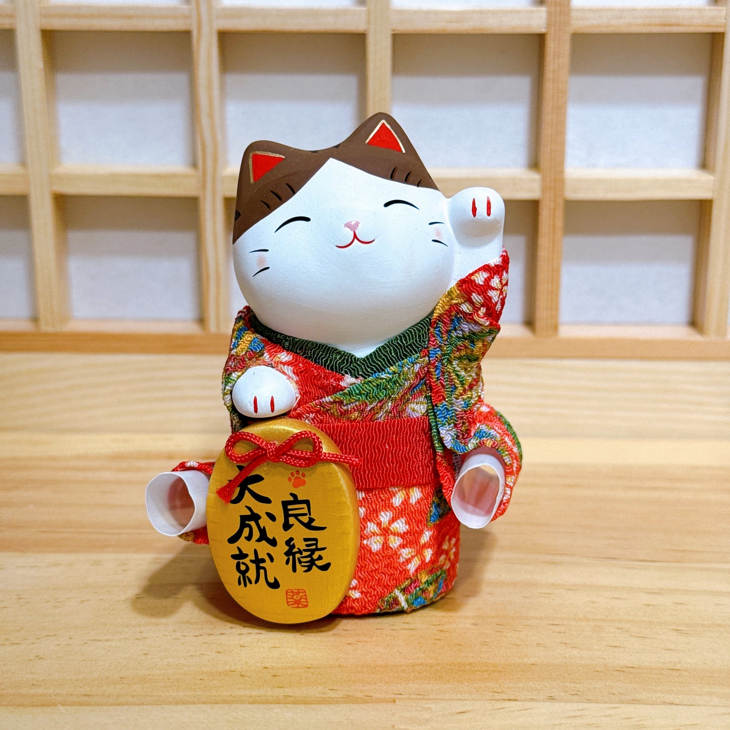 Japanese Brocade Kimono Lucky Cat Series (Small Size)