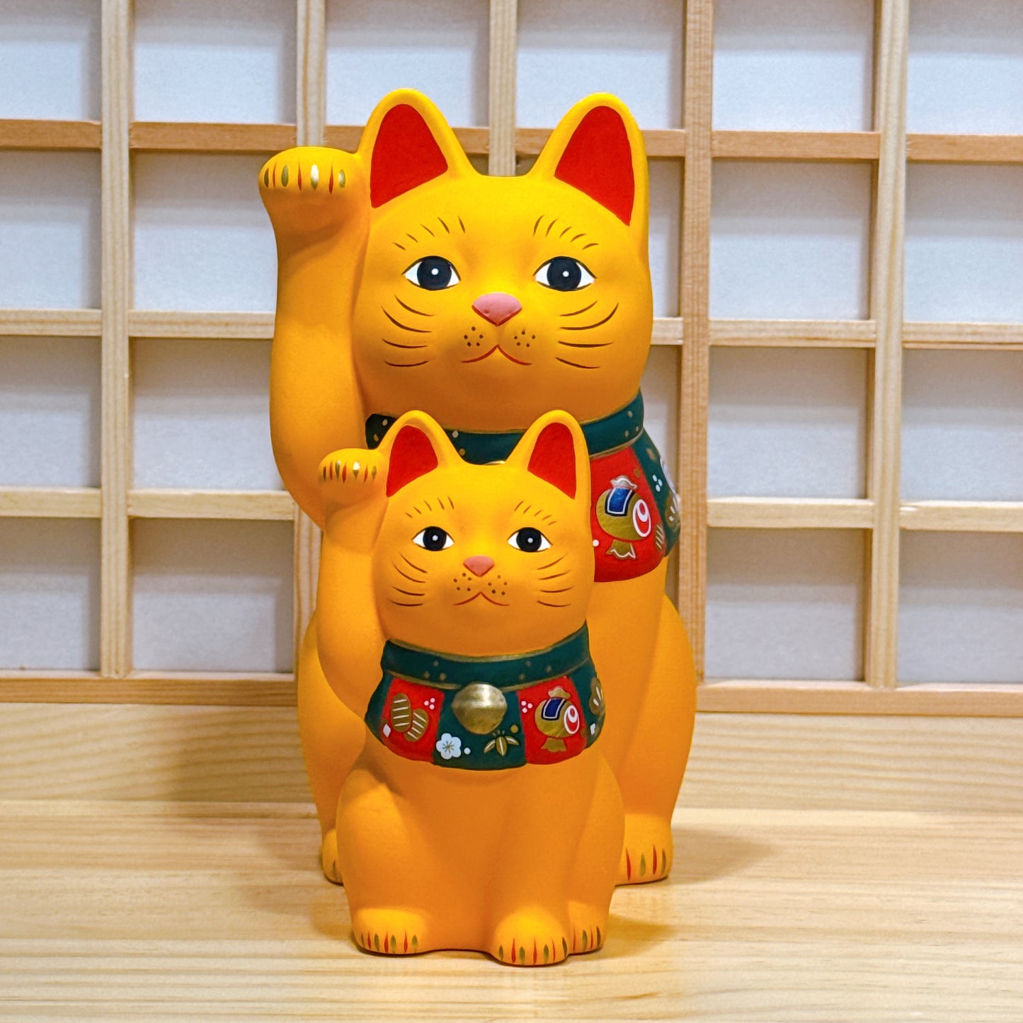 日本藥師福運招財貓 黃