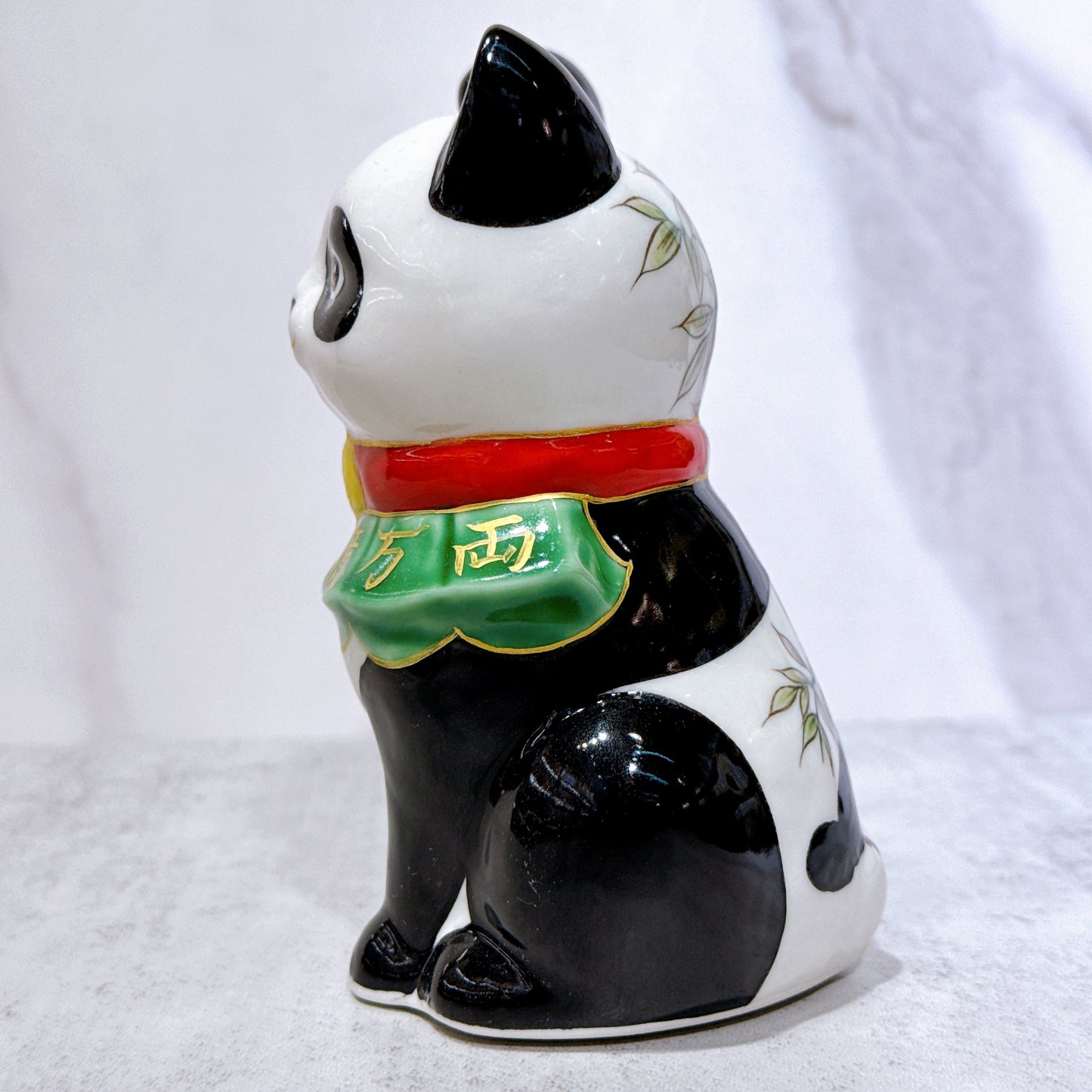 日本清水燒招財貓  熊貓Panda 億万両
