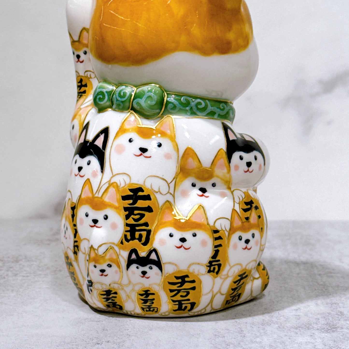 日本清水燒招財貓 仫繪 柴犬之樂
