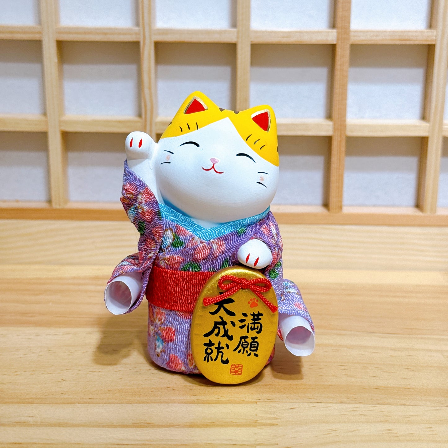 Japanese Brocade Kimono Lucky Cat Series (Small Size)