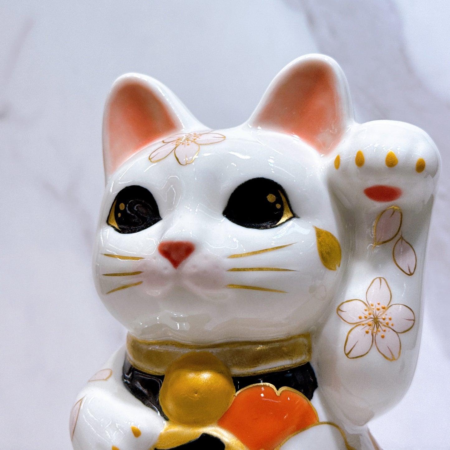 日本清水燒招財貓 日和櫻 中號