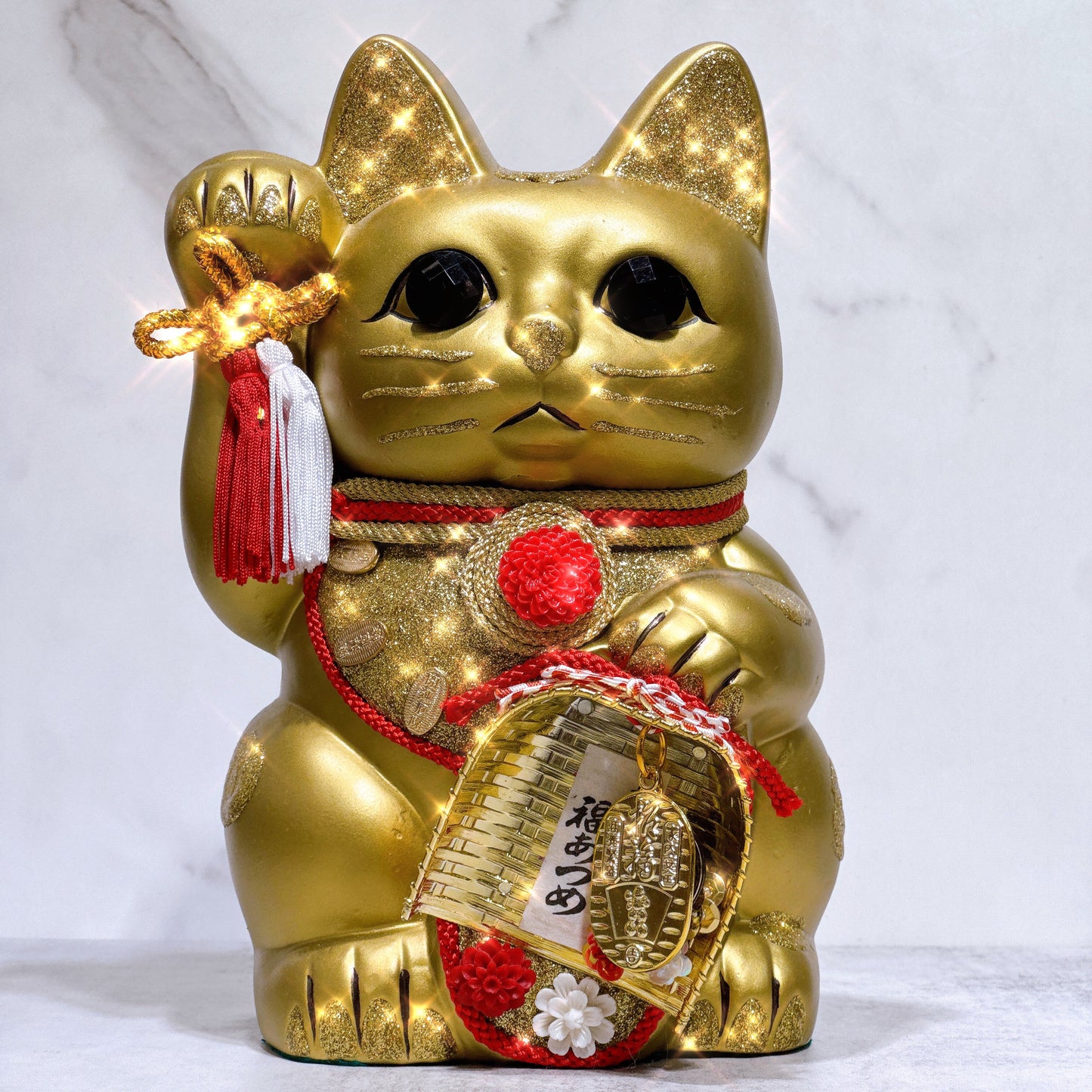 日本花見招財貓 日和運 8號 金