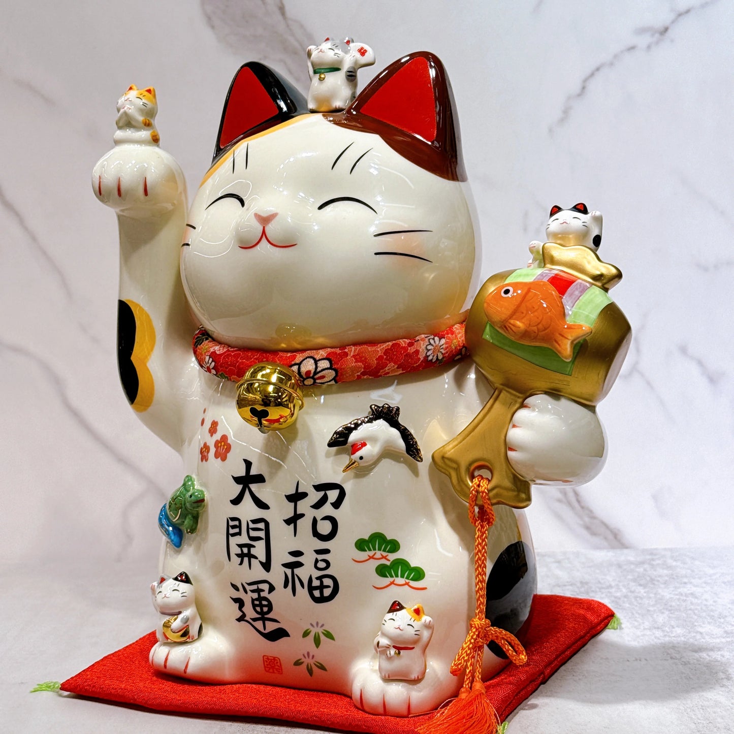 日本彩繪招福大開運招財貓8.5號