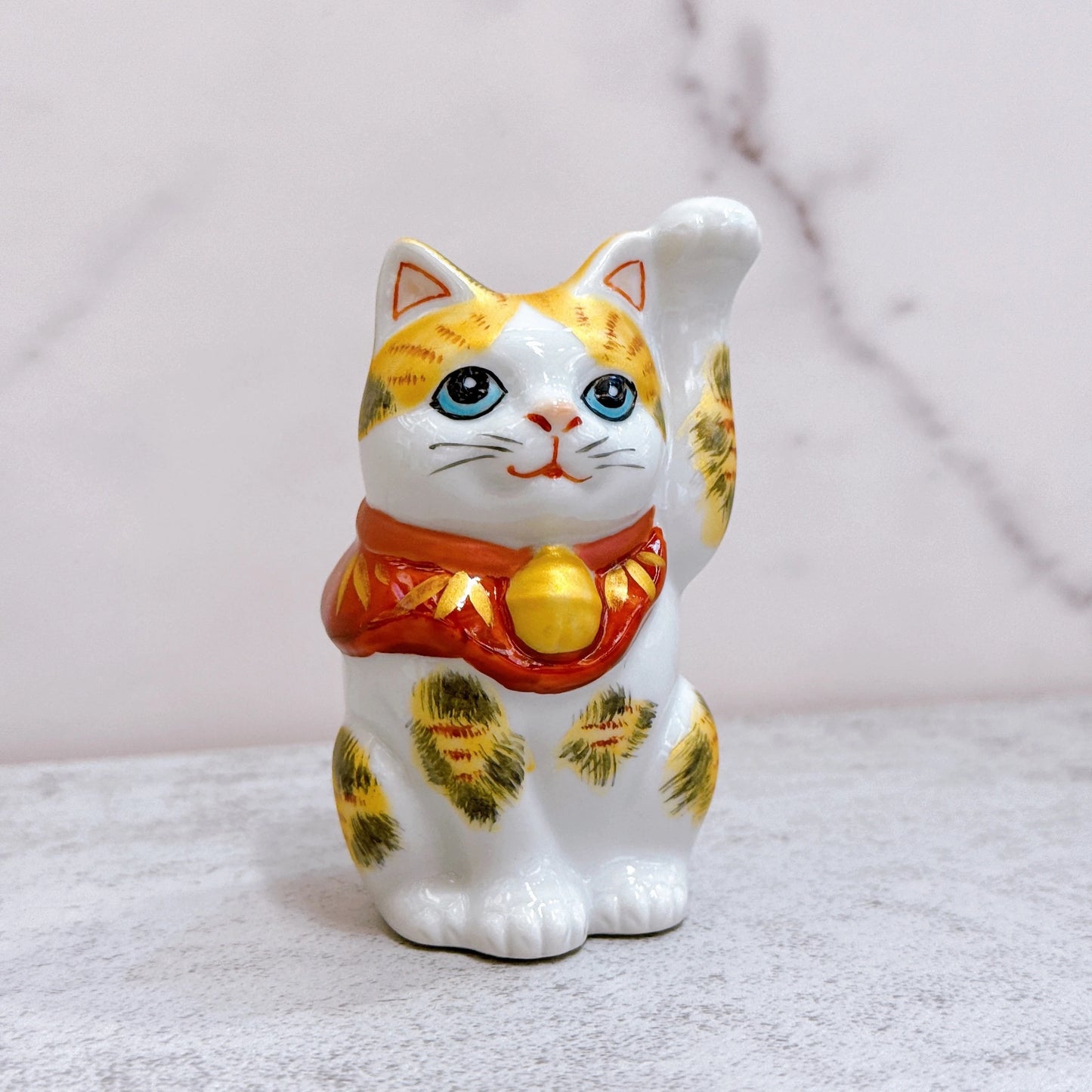日本九谷燒招財貓 金三毛 2.8號