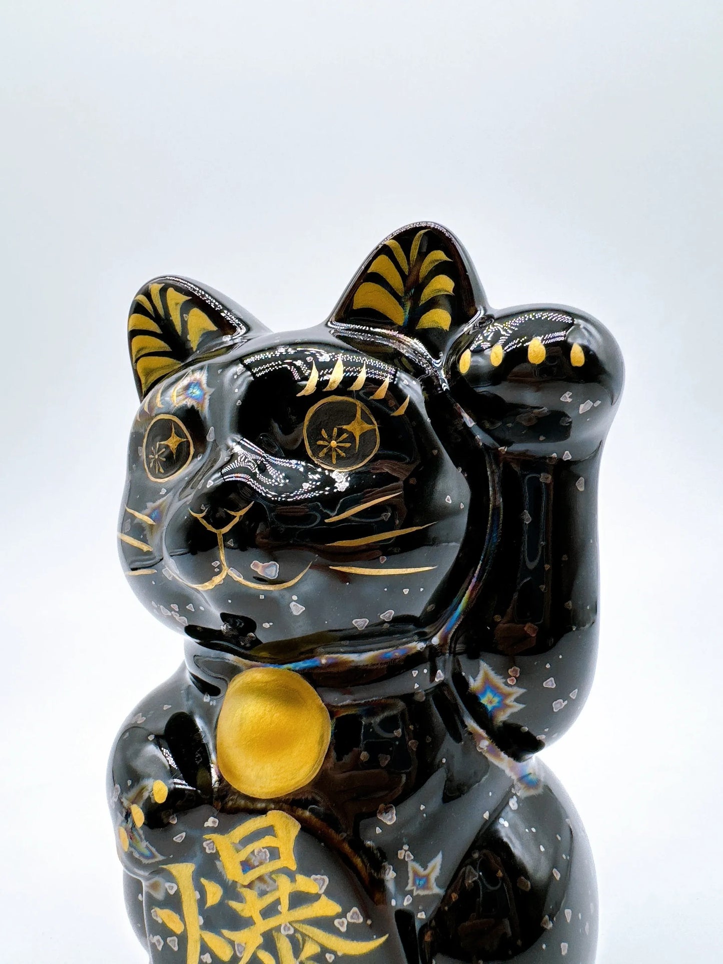 日本清水燒招財貓 星結晶 爆數 金 左