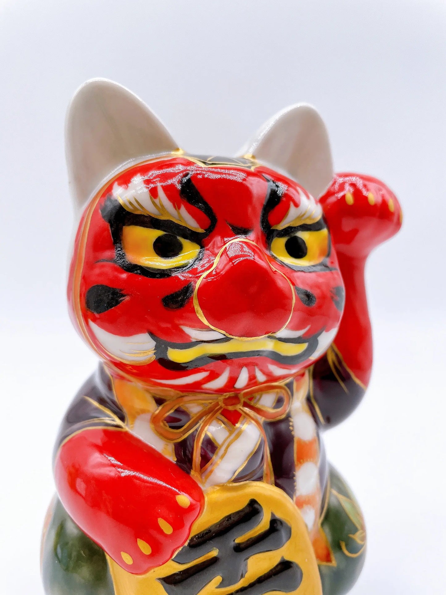 日本清水烧招财猫 天狗