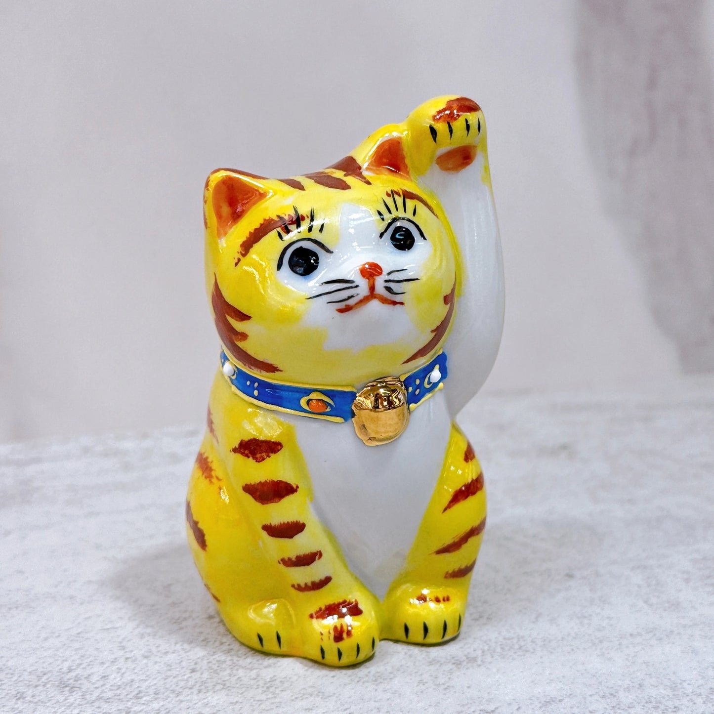 日本九谷烧招财猫虎纹3号
