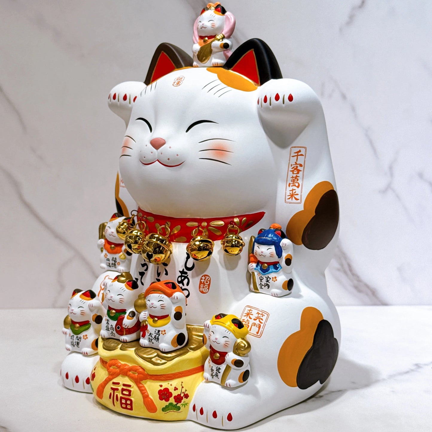 日本錦彩七福神招財貓 8.5號