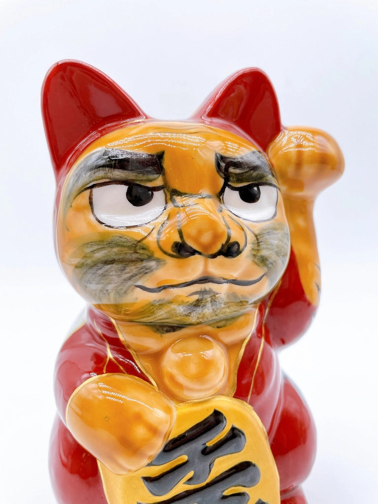 日本清水烧招财猫 达摩大师 富士 鹤