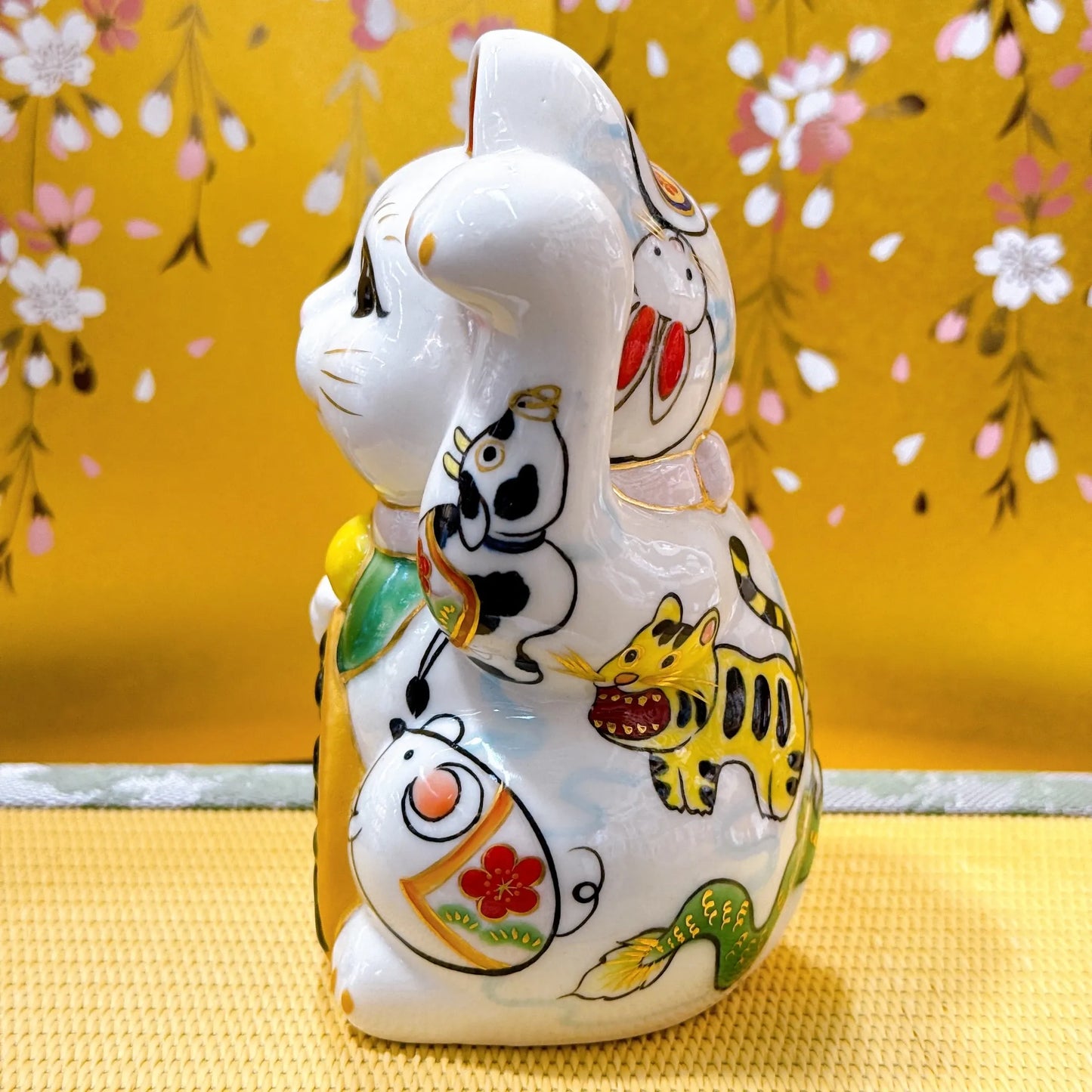 日本清水烧招财猫 干支十二生肖