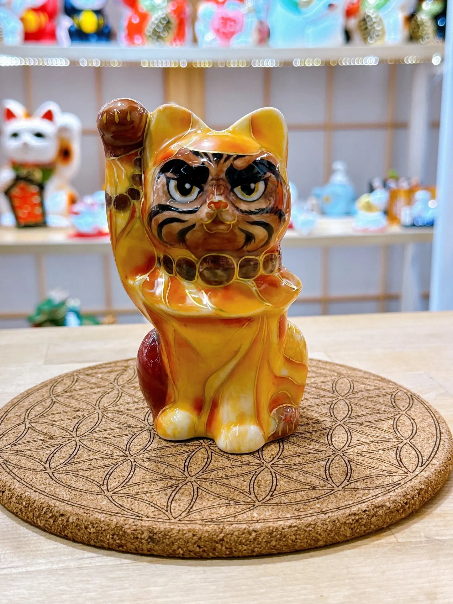 日本清水燒招財貓 達摩大師