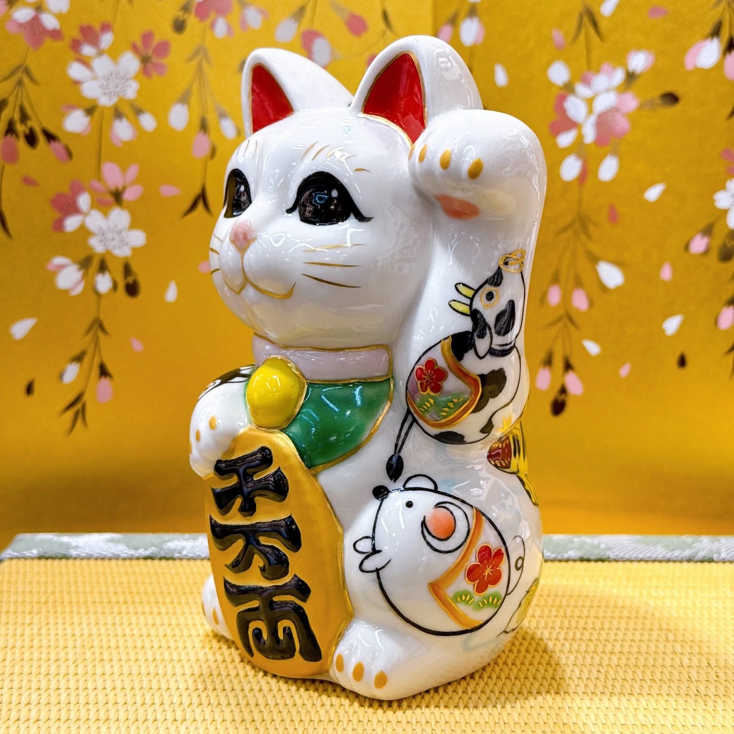 日本清水烧招财猫 干支十二生肖