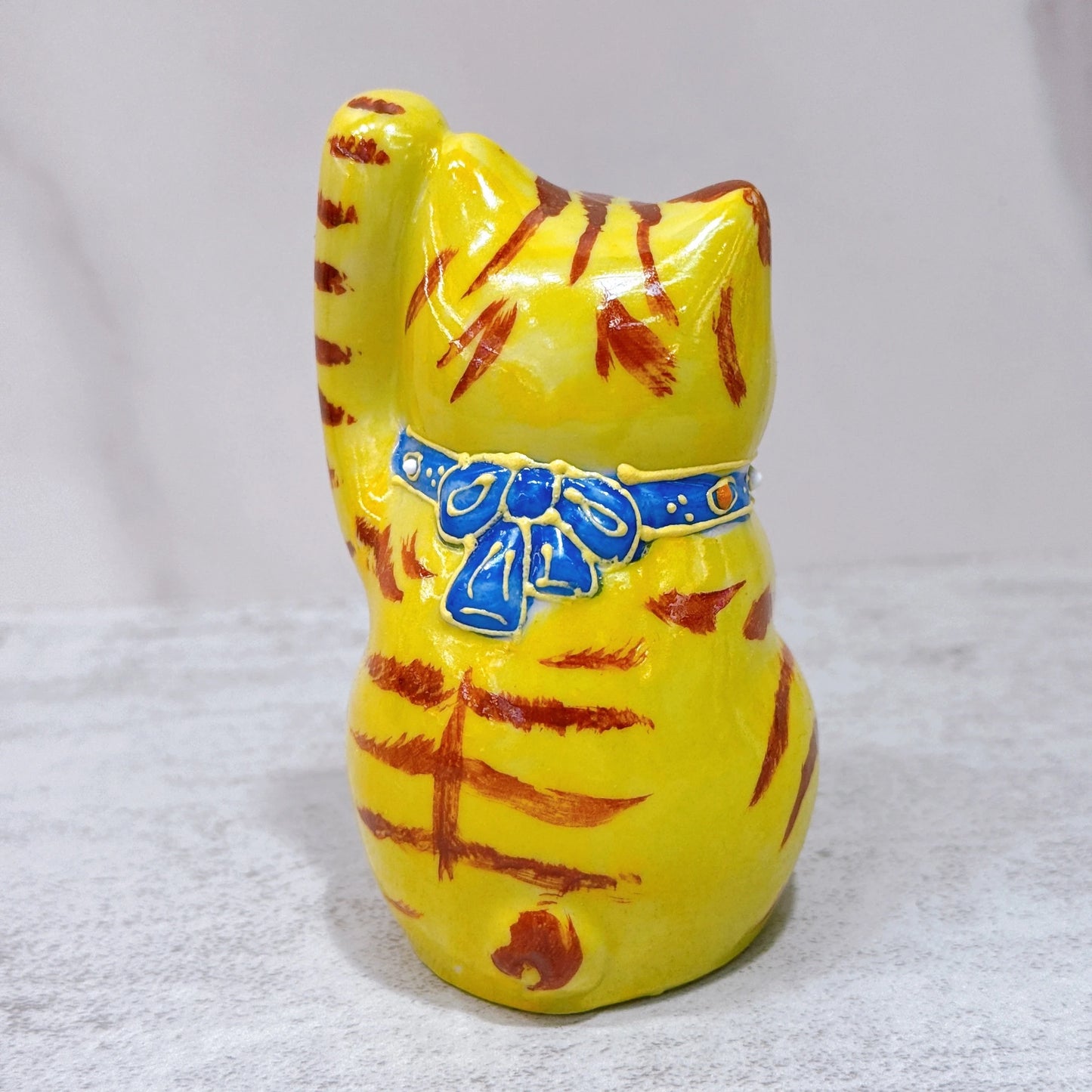 日本九谷烧招财猫虎纹3号