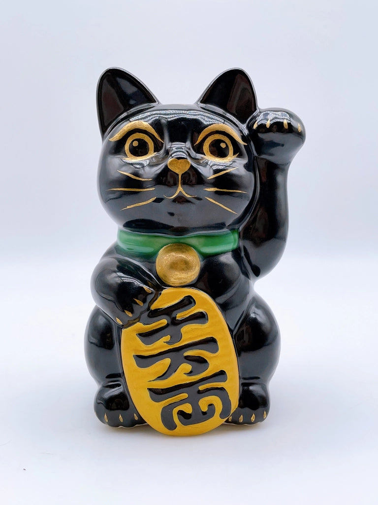 日本清水烧招财猫 不动明王