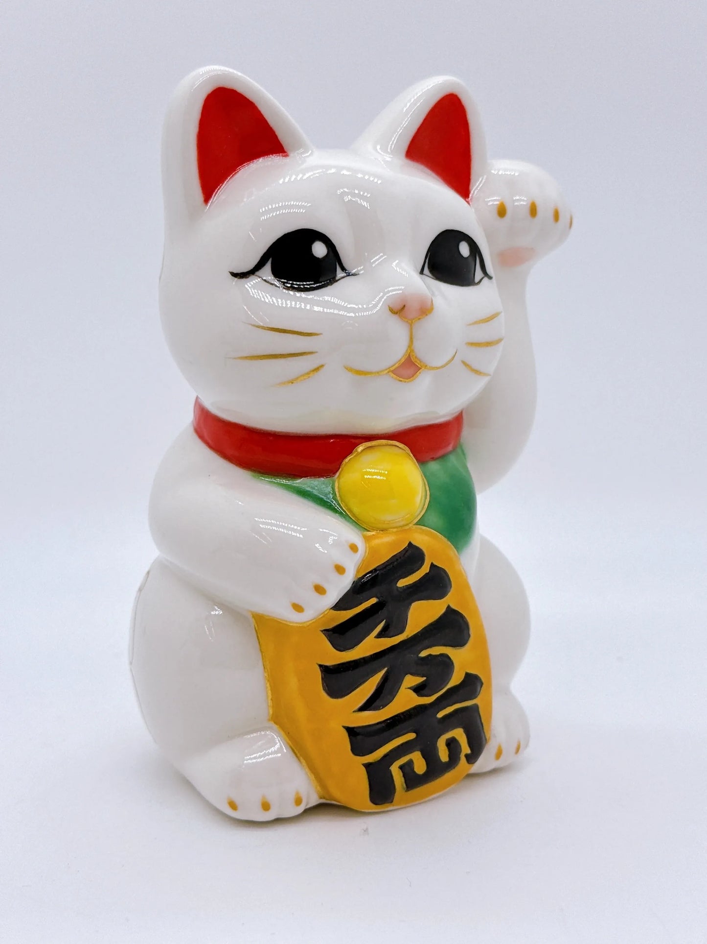 日本清水烧招财猫 七小判猫 千万两