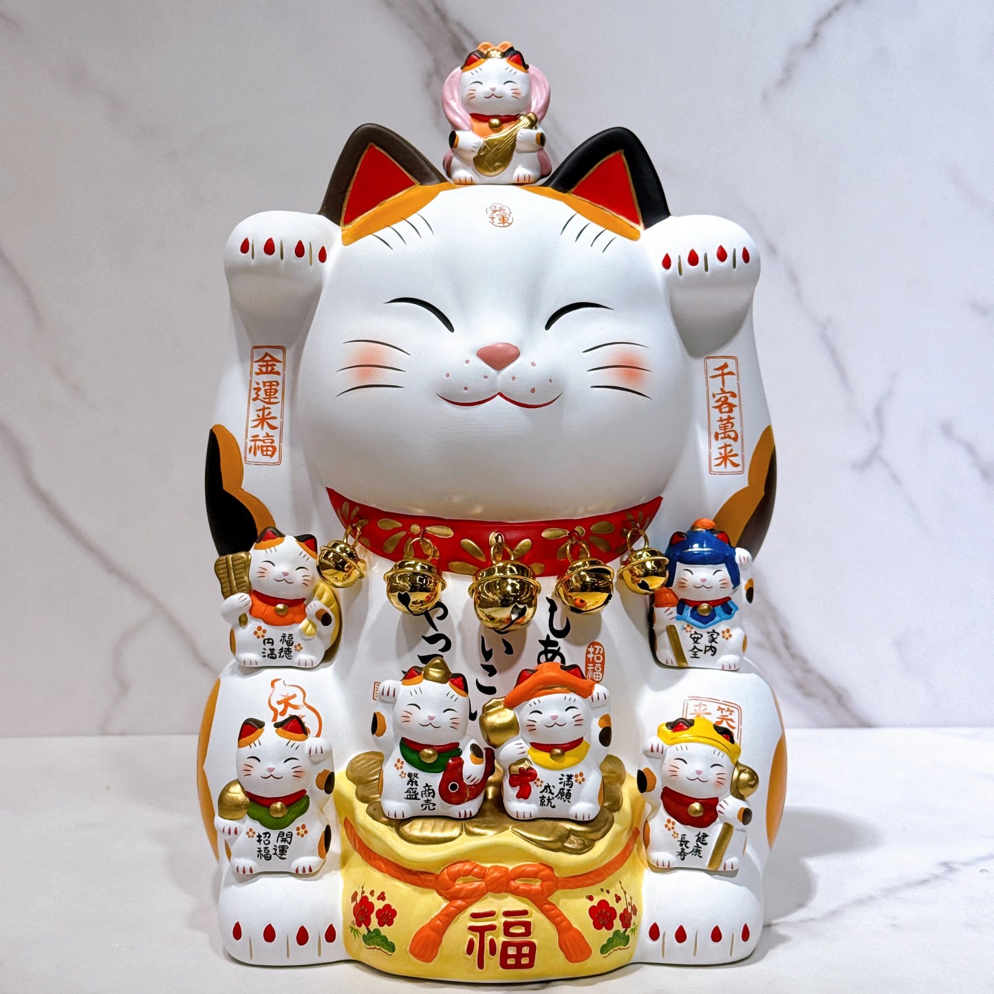 日本錦彩七福神招財貓 8.5號