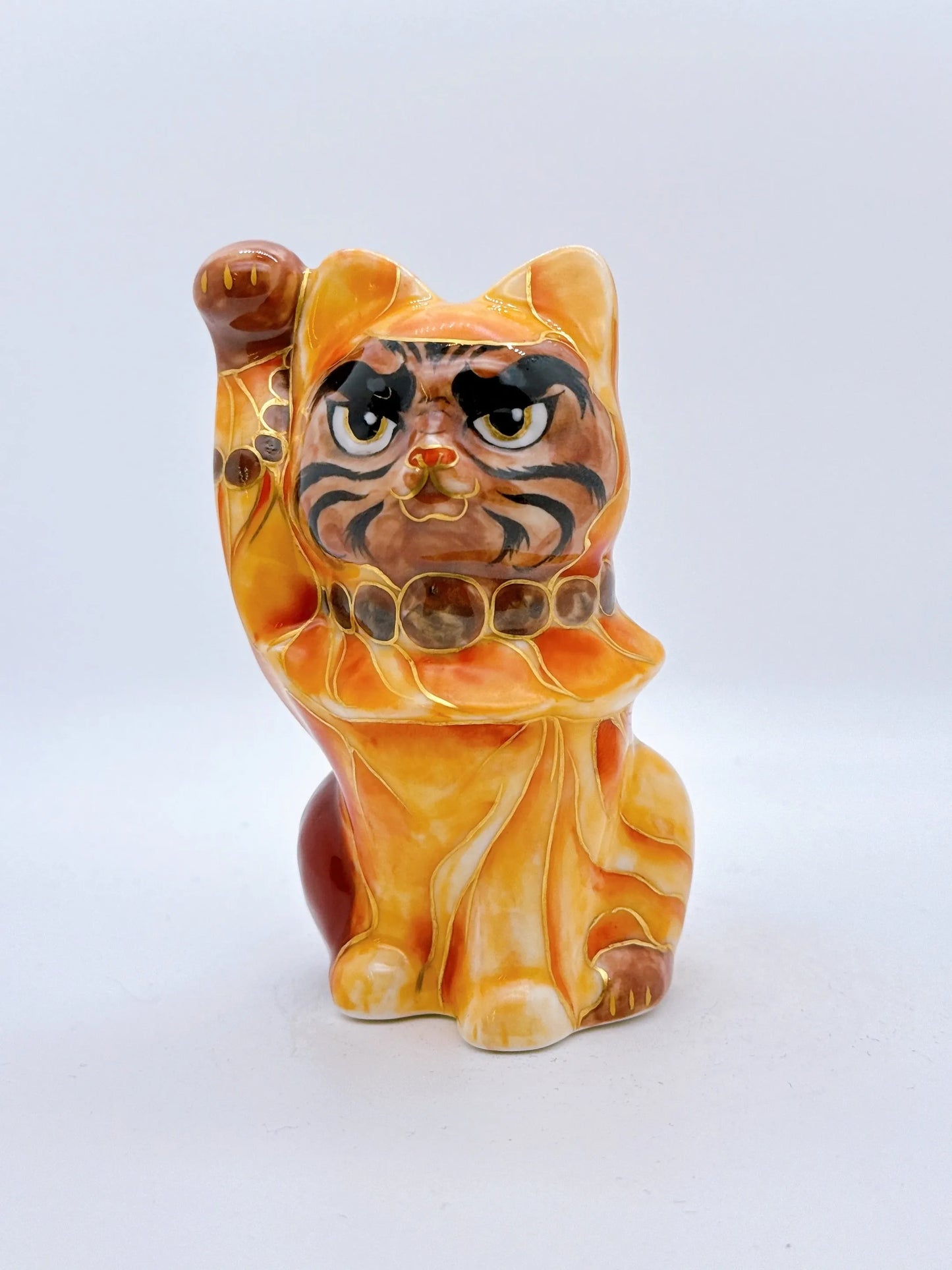 日本清水燒招財貓 達摩大師